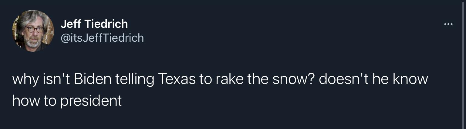 President Biden sent emergency aid to help a state in crisis. The state didn&rsquo;t &ldquo;vote for Biden, yet Biden sent aid without demanding a kissed ring.