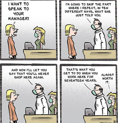 i want to speak to your manager