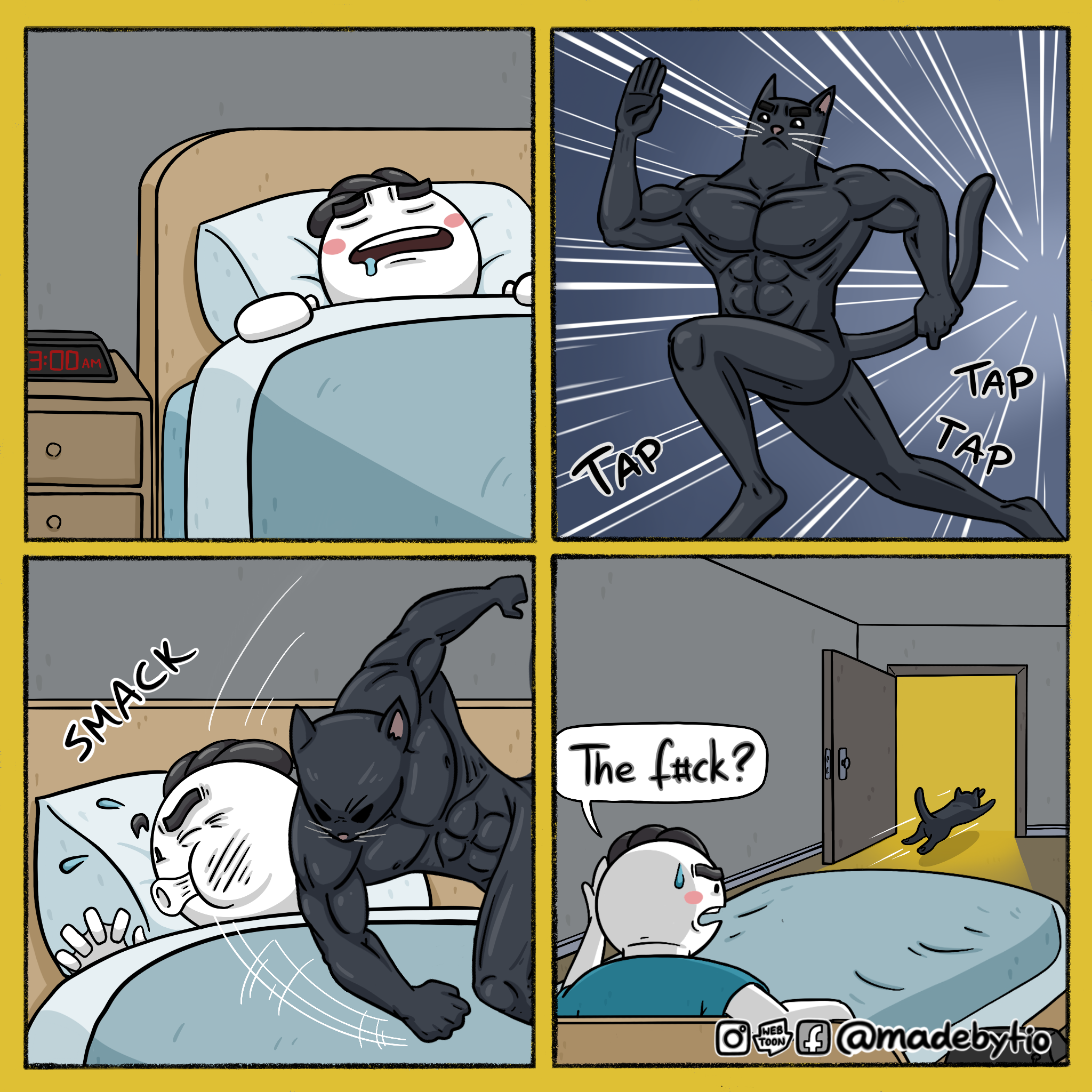 "Don't get too comfy!"