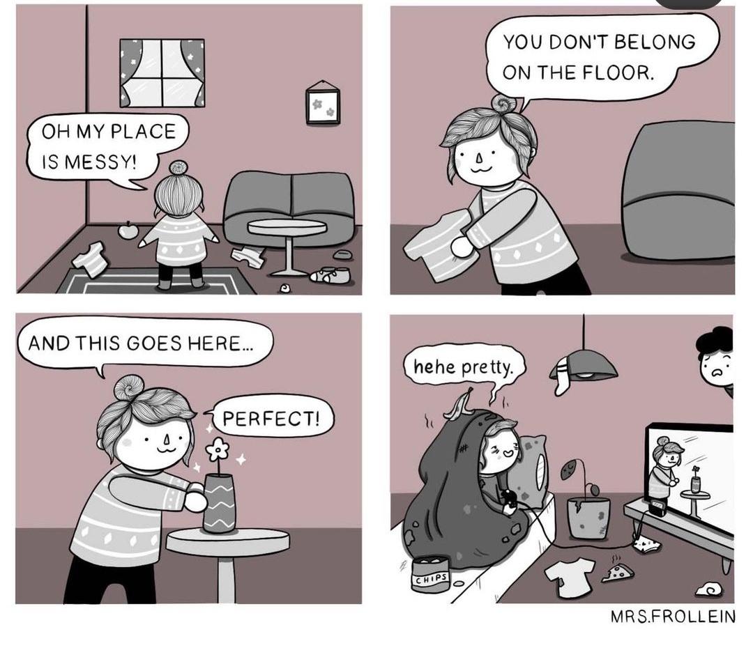 ...I should really clean up around here, or at least put on some pants.