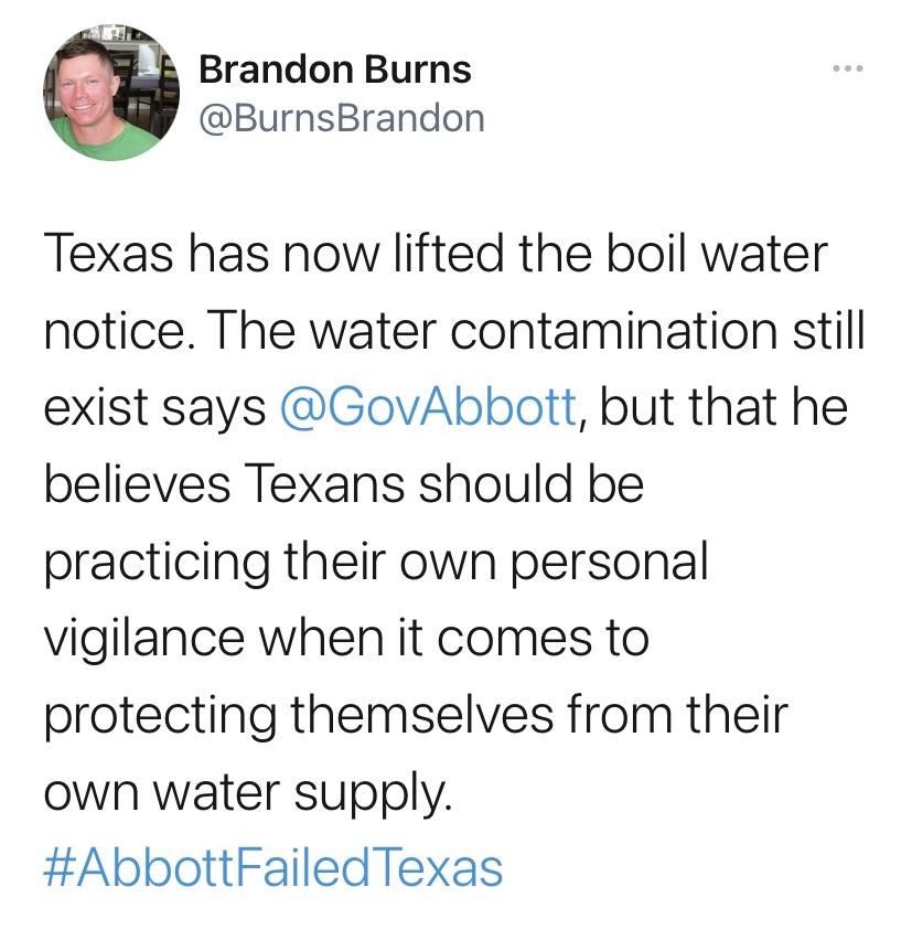 Meanwhile in Texas: My water my choice!