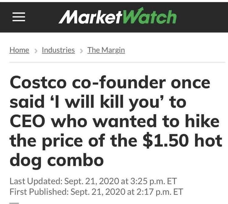 Might riot if they mess with the rotisserie chicken price too