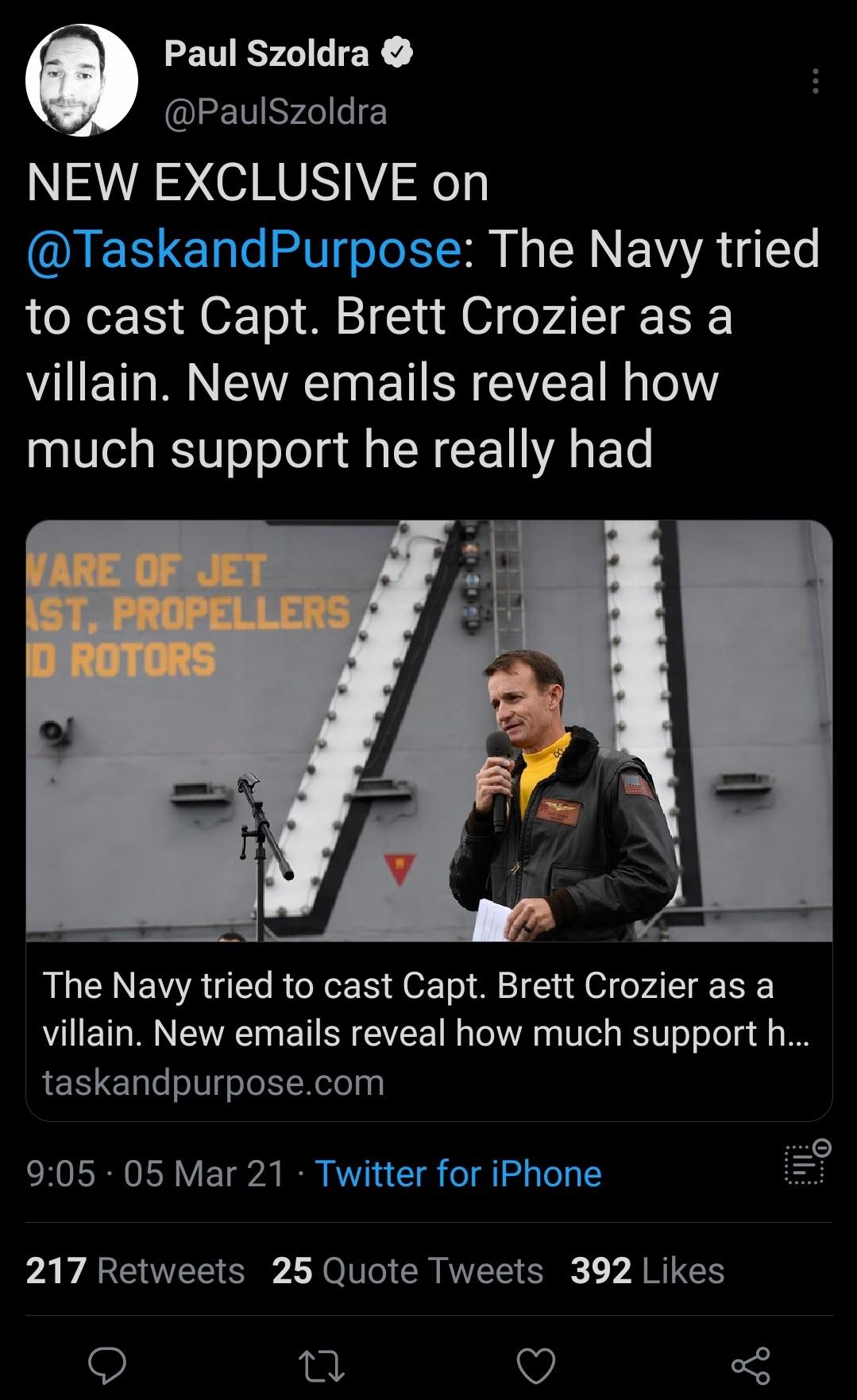 Hey, remember that time Trump and Republicans shamed and ruined the career of a captain trying to get his crew Covid19 treatment? It's worse than we thought.
