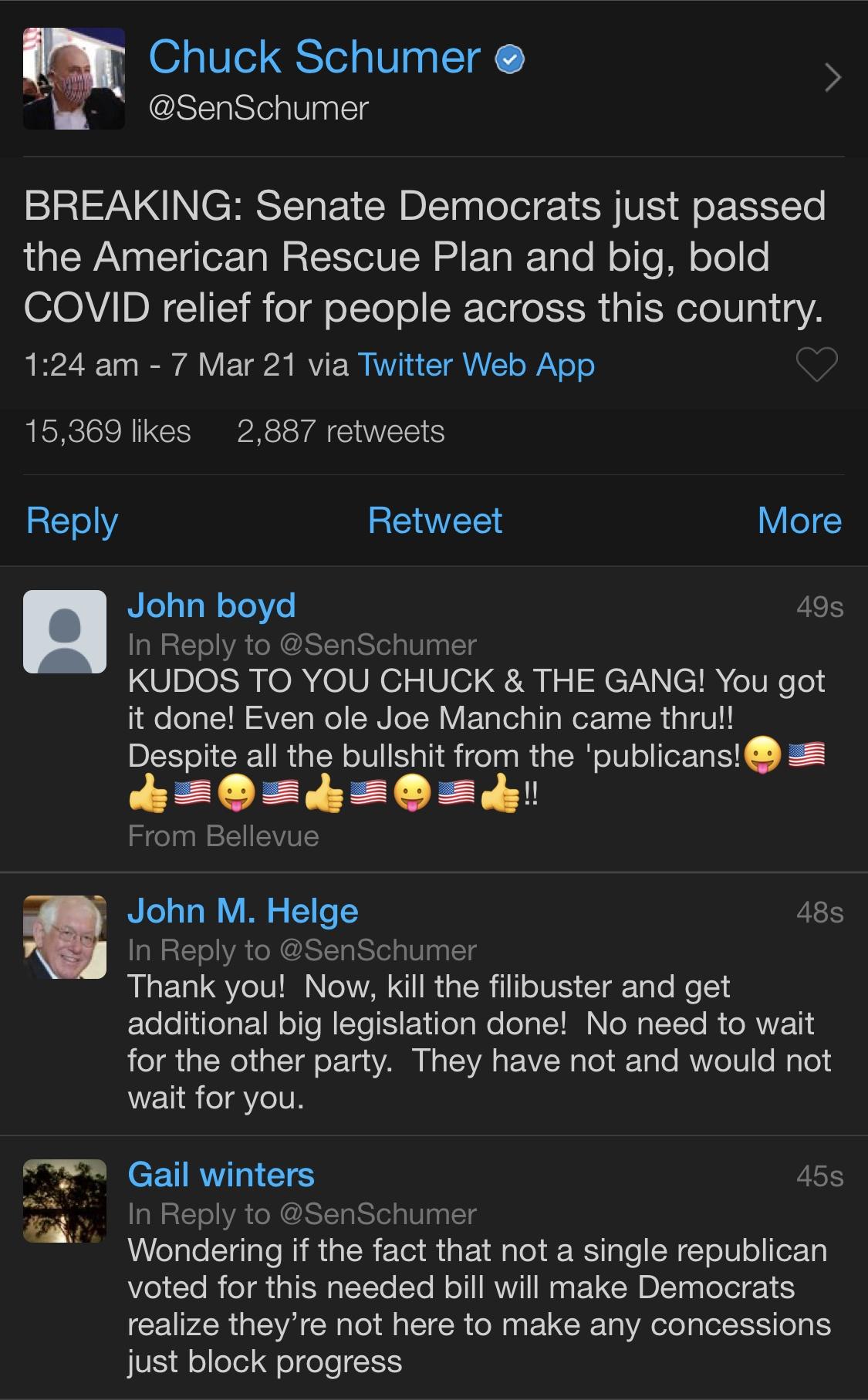 They got it done. And the biggest recipients will be the ones who voted for that Orange other guy.