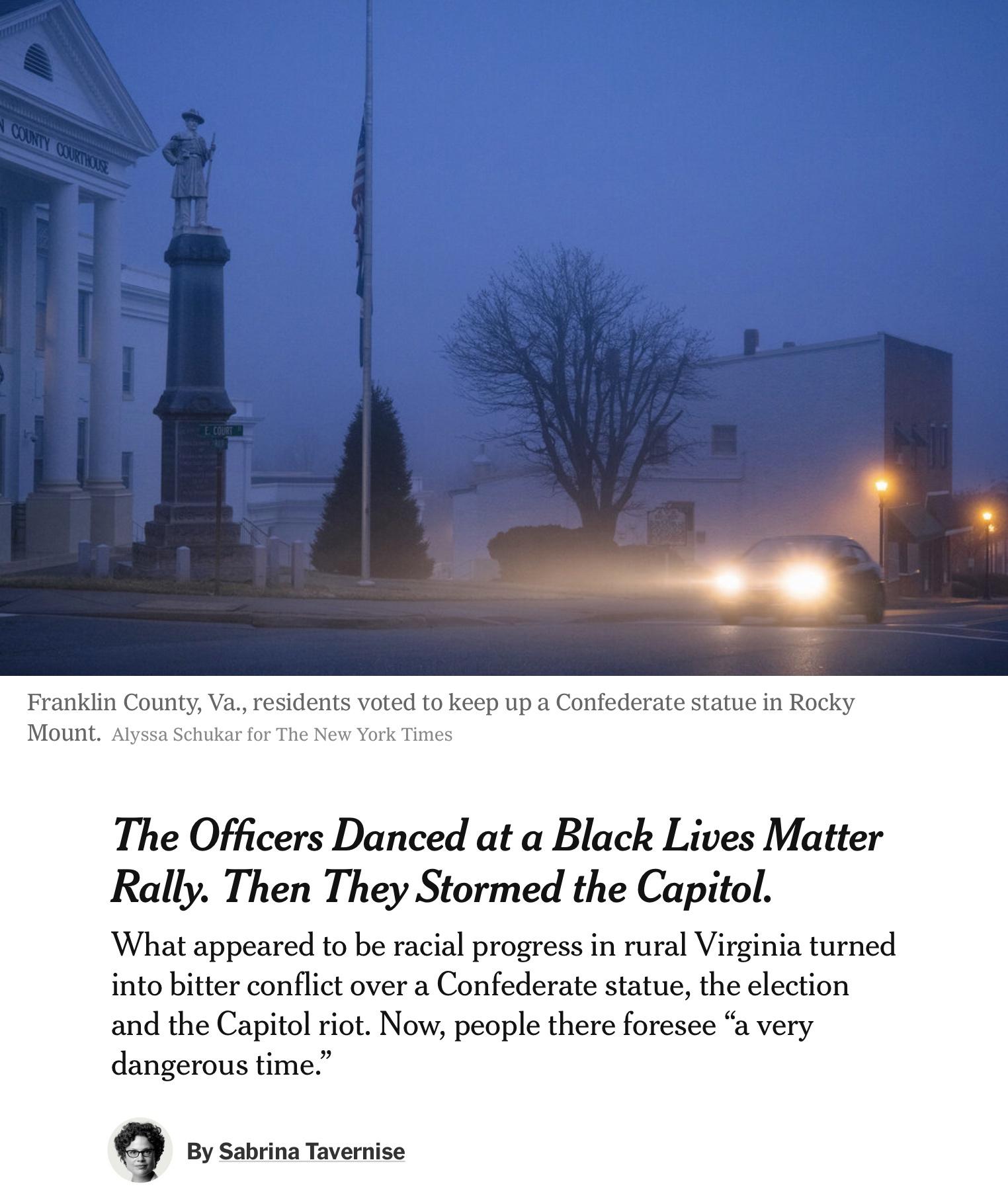 Understanding cops who support BLM yet stormed the capital￼