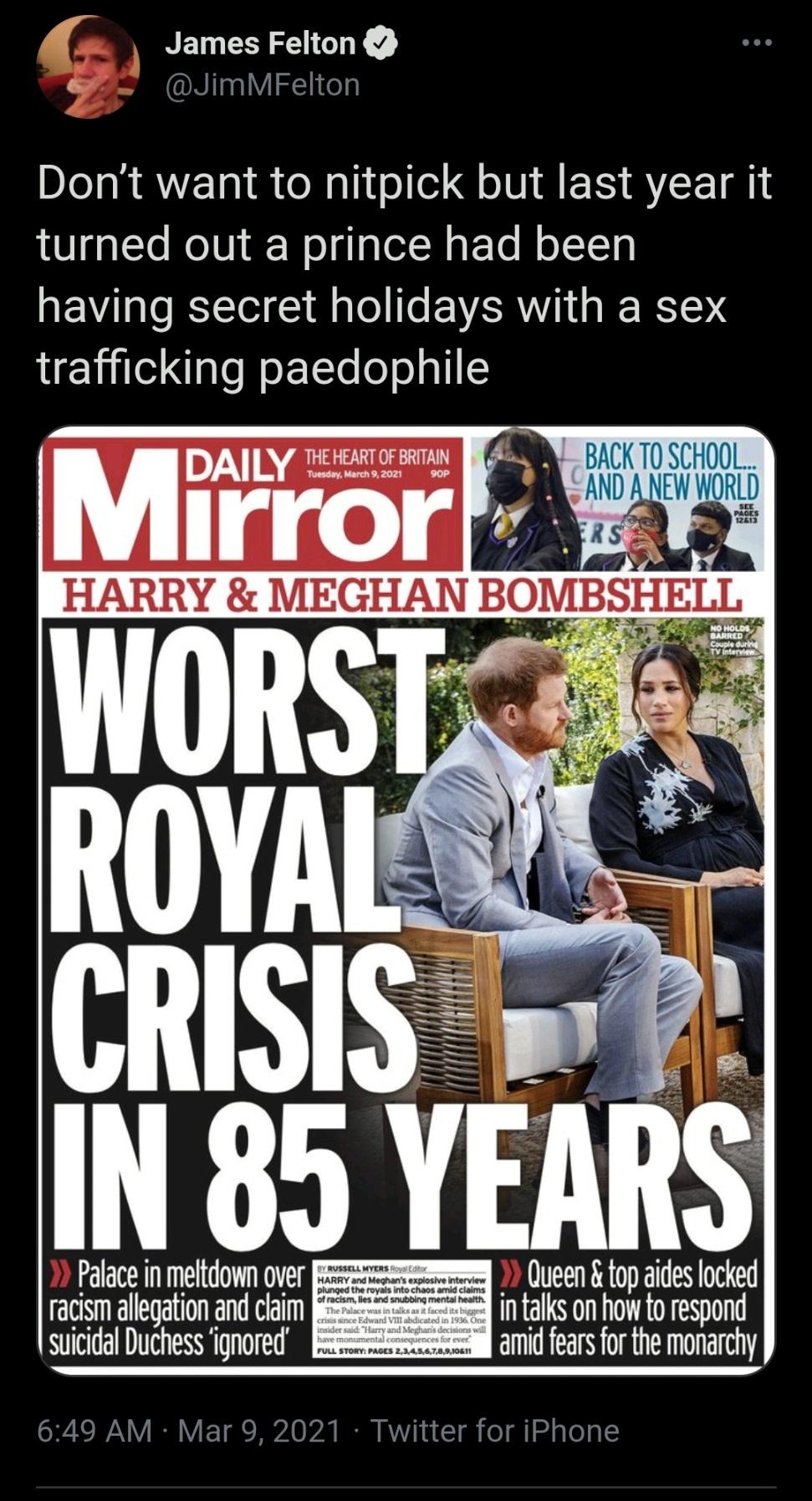 I don't think it's nitpicking