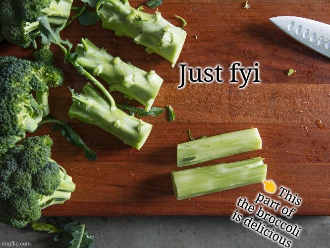 Don't throw away broccoli stems!