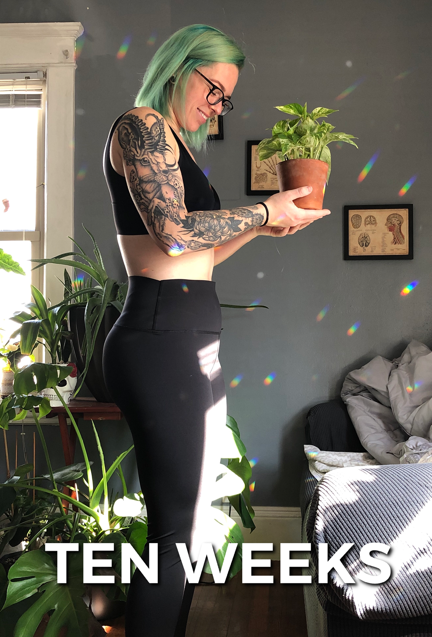 Growing a human and a plant