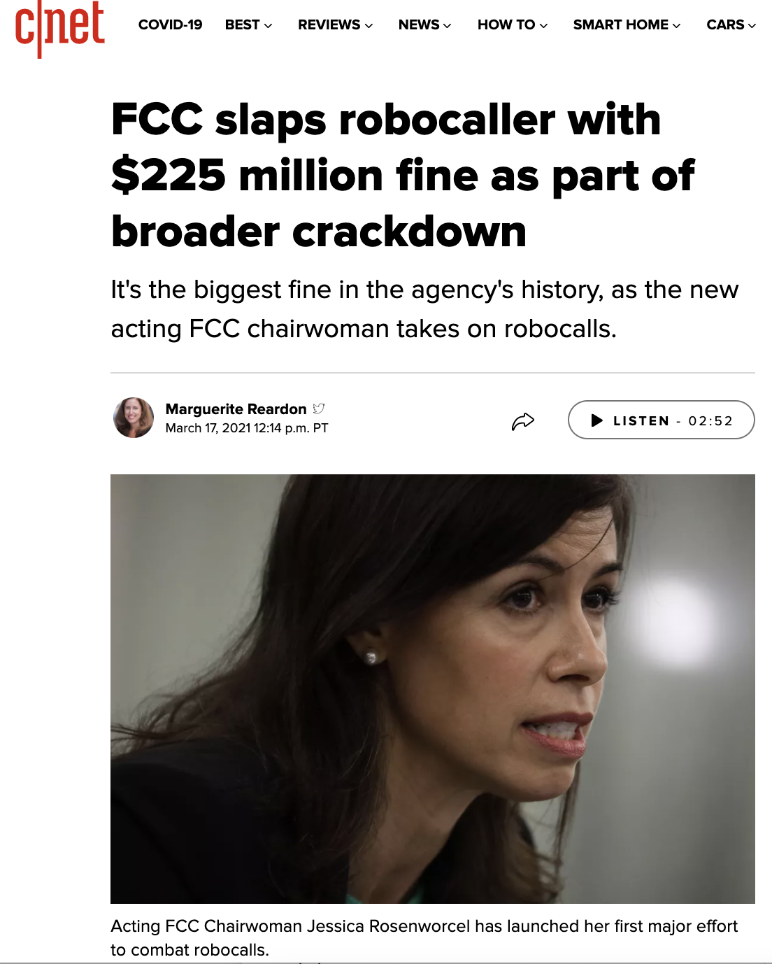 No go to robo caller