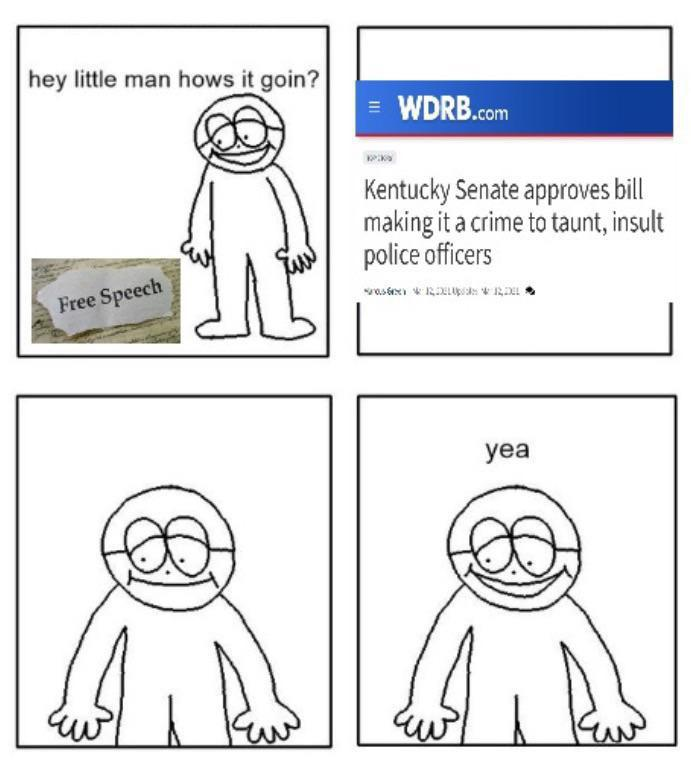 Freedom of Speech? Nah, ain't nobody got time for that.