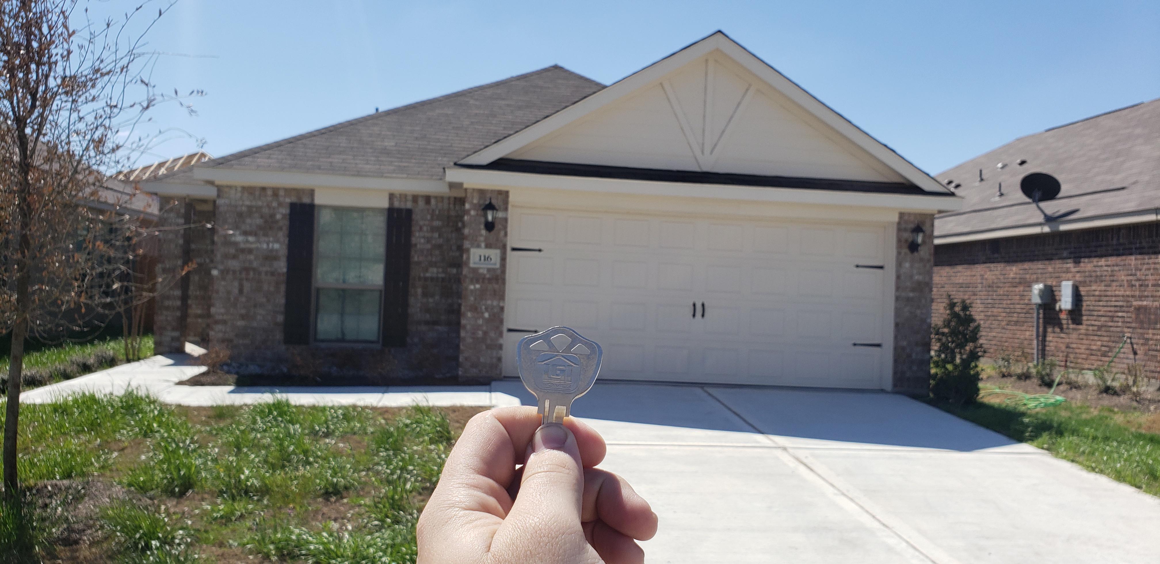 It's nothing much, but we just bought our first house!