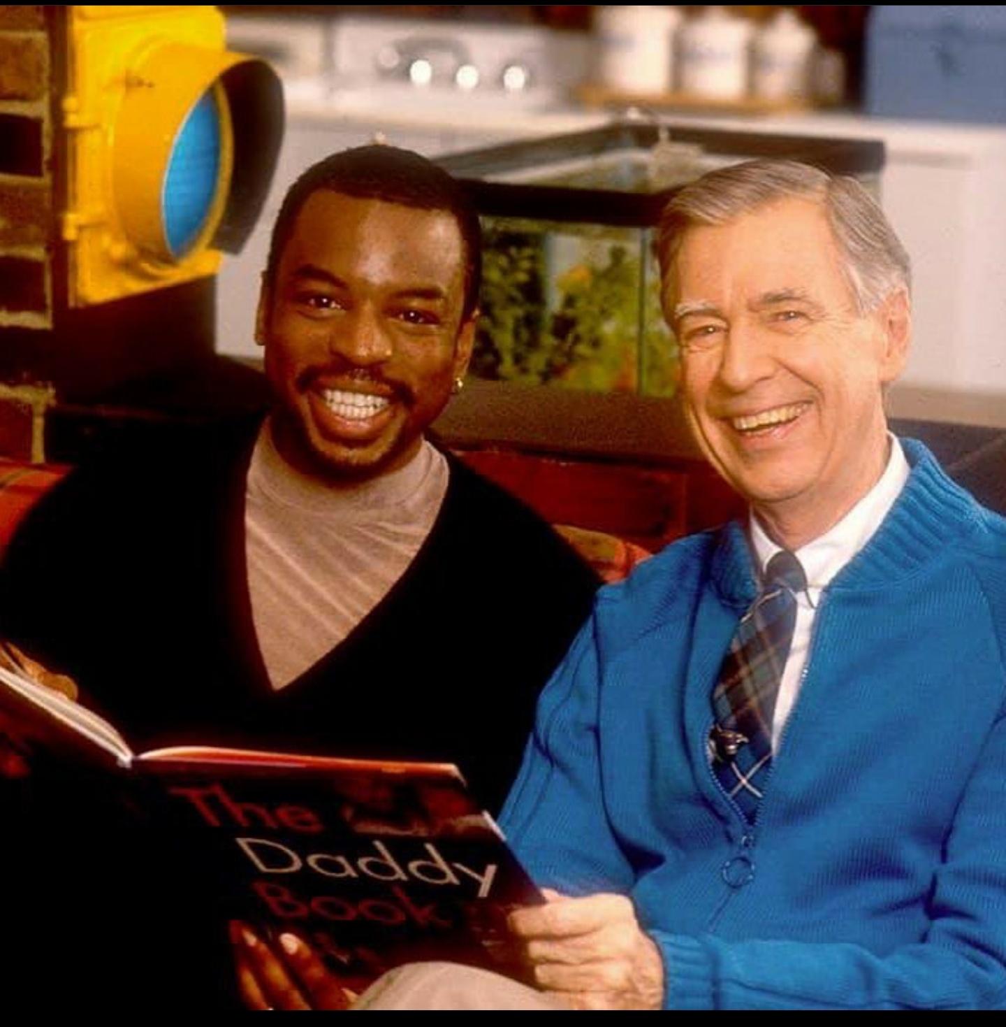 Levar Burton shared this photo because today is Mr. Rogers' birthday! Happy birthday Mr. Rogers the world misses you.