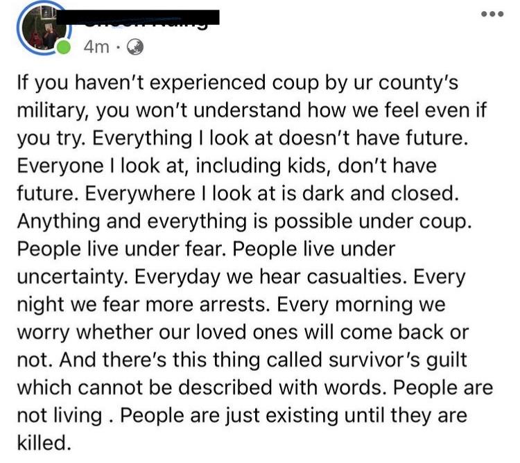 Describing a coup.