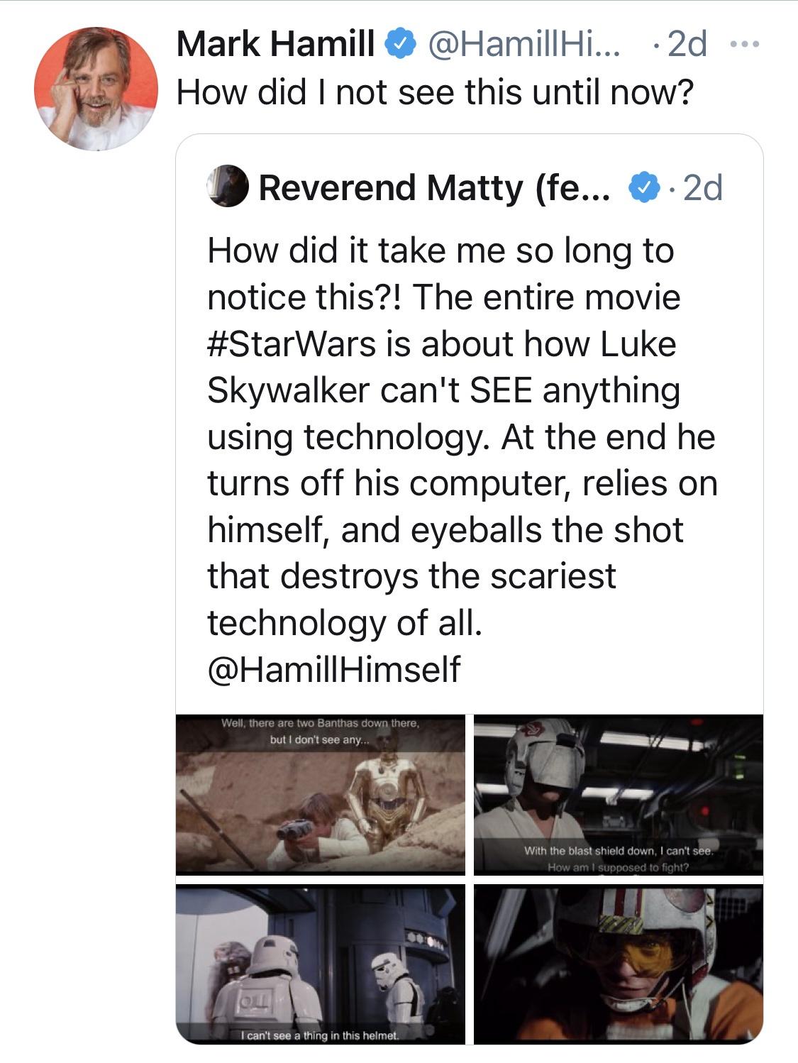 I see said Skywalker