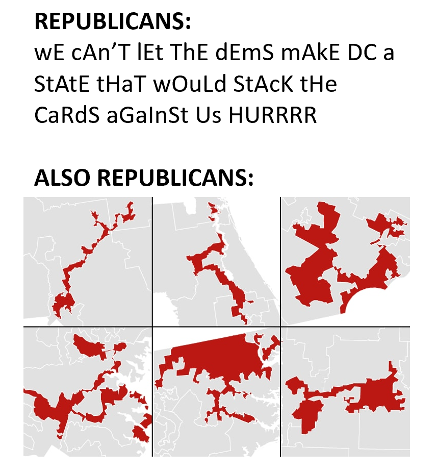 The whole point of the country was "No taxation without representation" right?