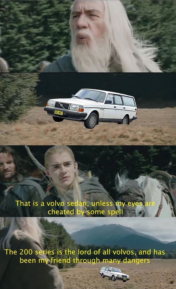 Not only is this a good meme, I want this Volvo