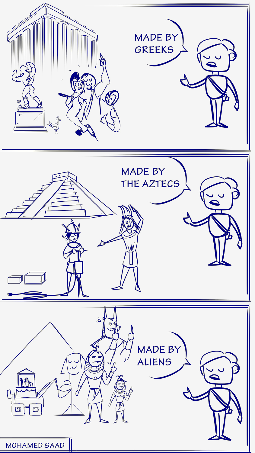 Documentaries about ancient Egypt be like