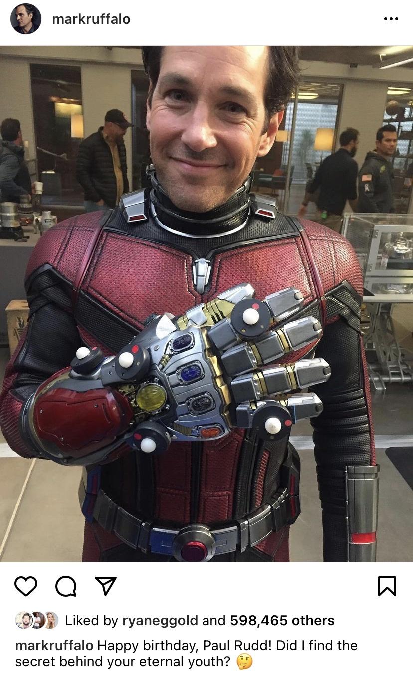 Paul Rudd is 52 today