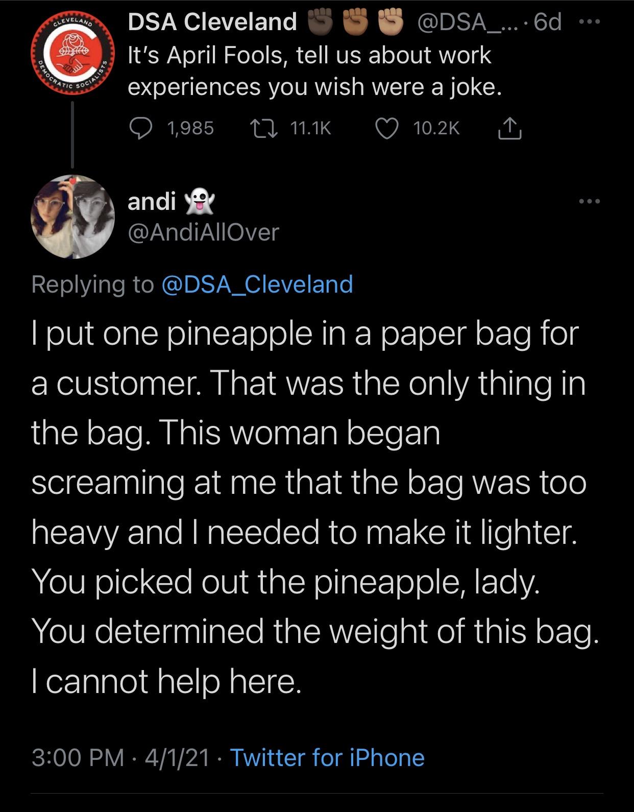 Work Stories from hell