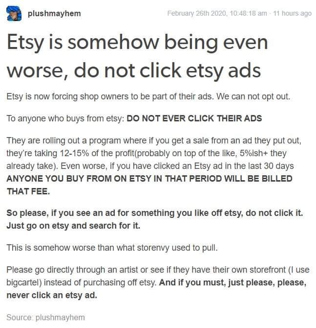 PSA From Etsy sellers everywhere... please read.