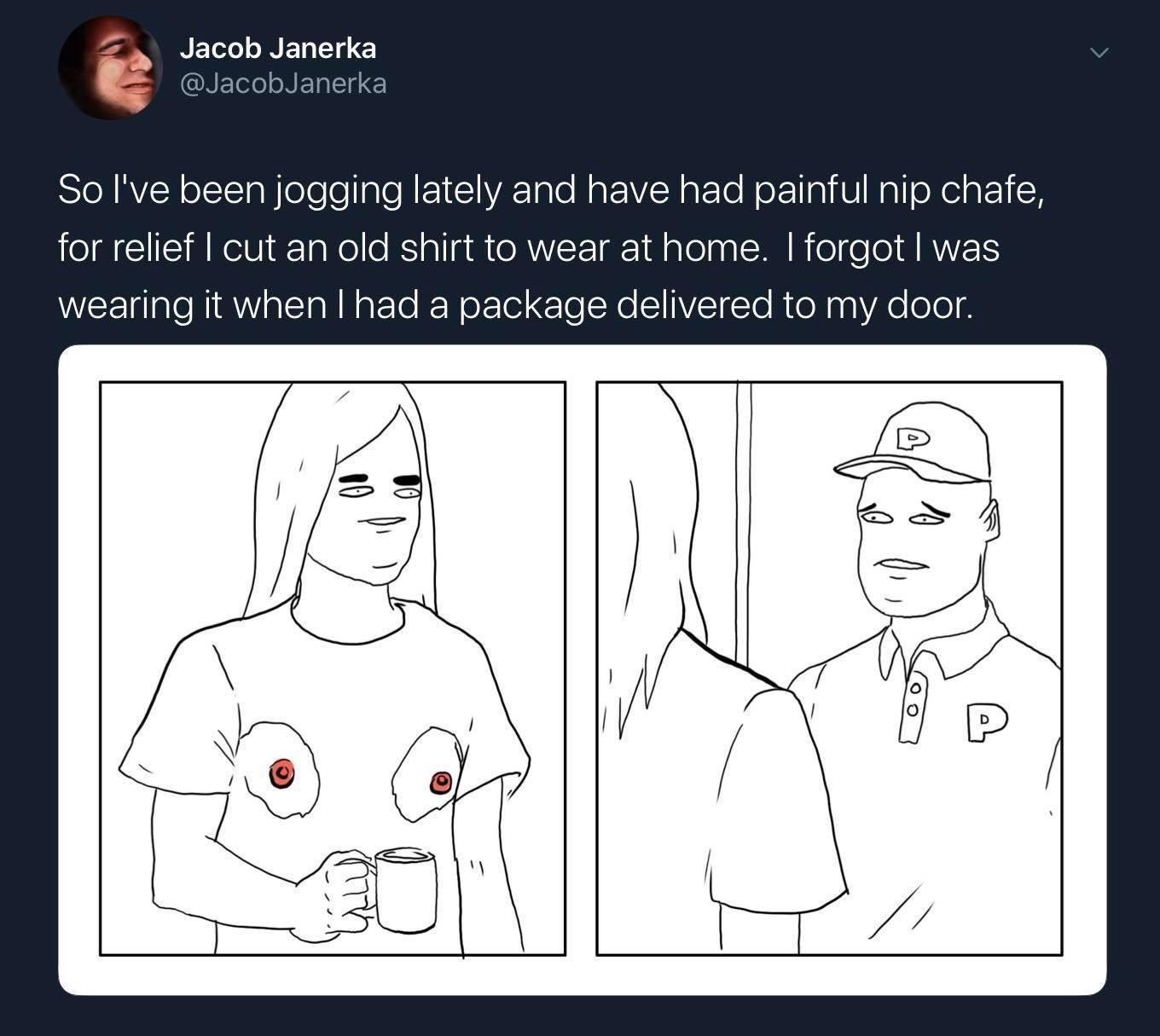 The look on his face