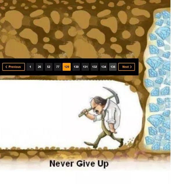 Never give up
