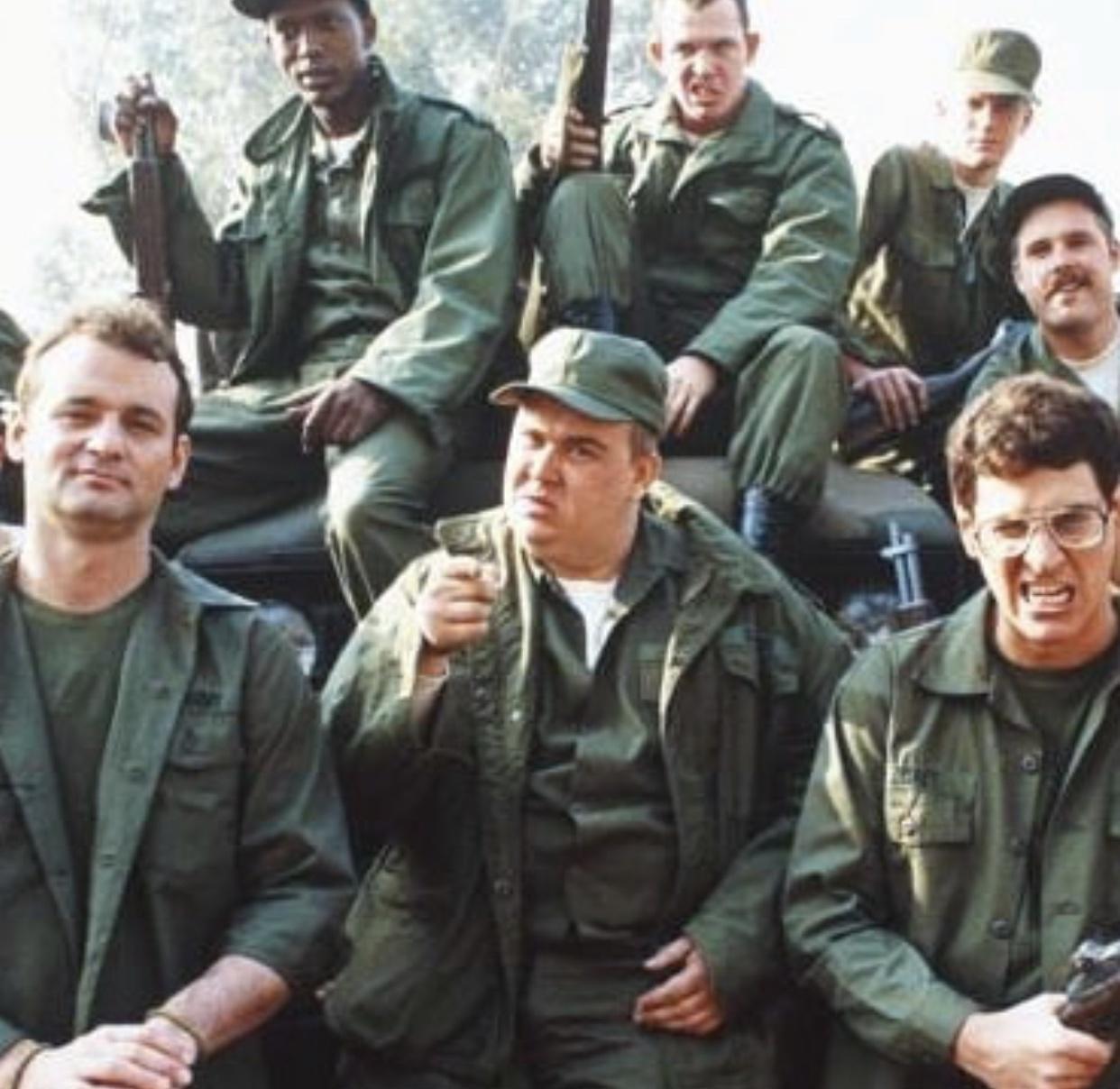 Soldiers relaxing after training