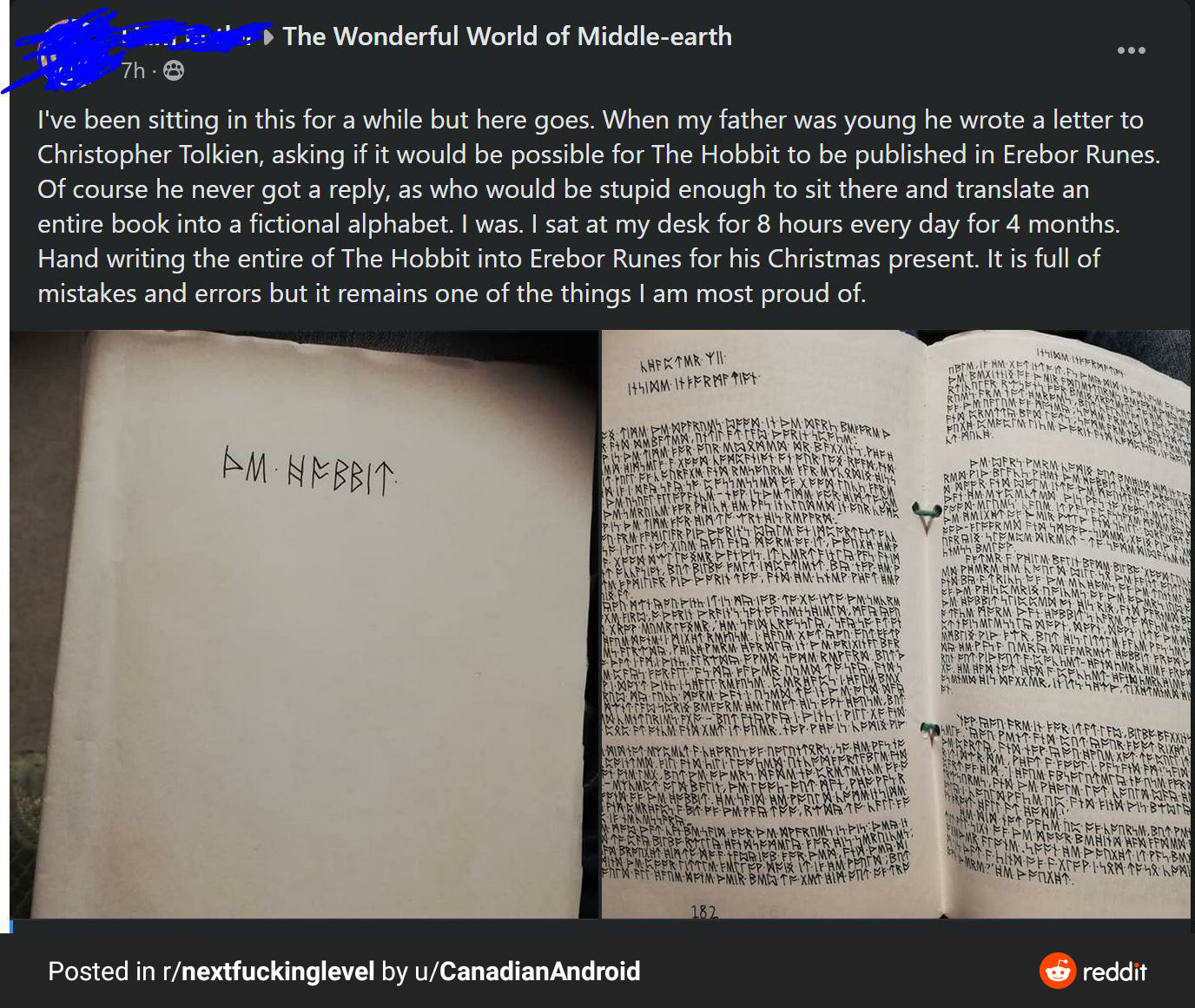 The Hobbit in Erebor Runes