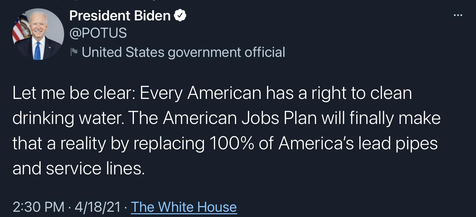 Clean drinking water? Jobs for Americans? No incoherent sentences fulled with random capital letters?￼ Is this POTUS, or am I having a very good dream?