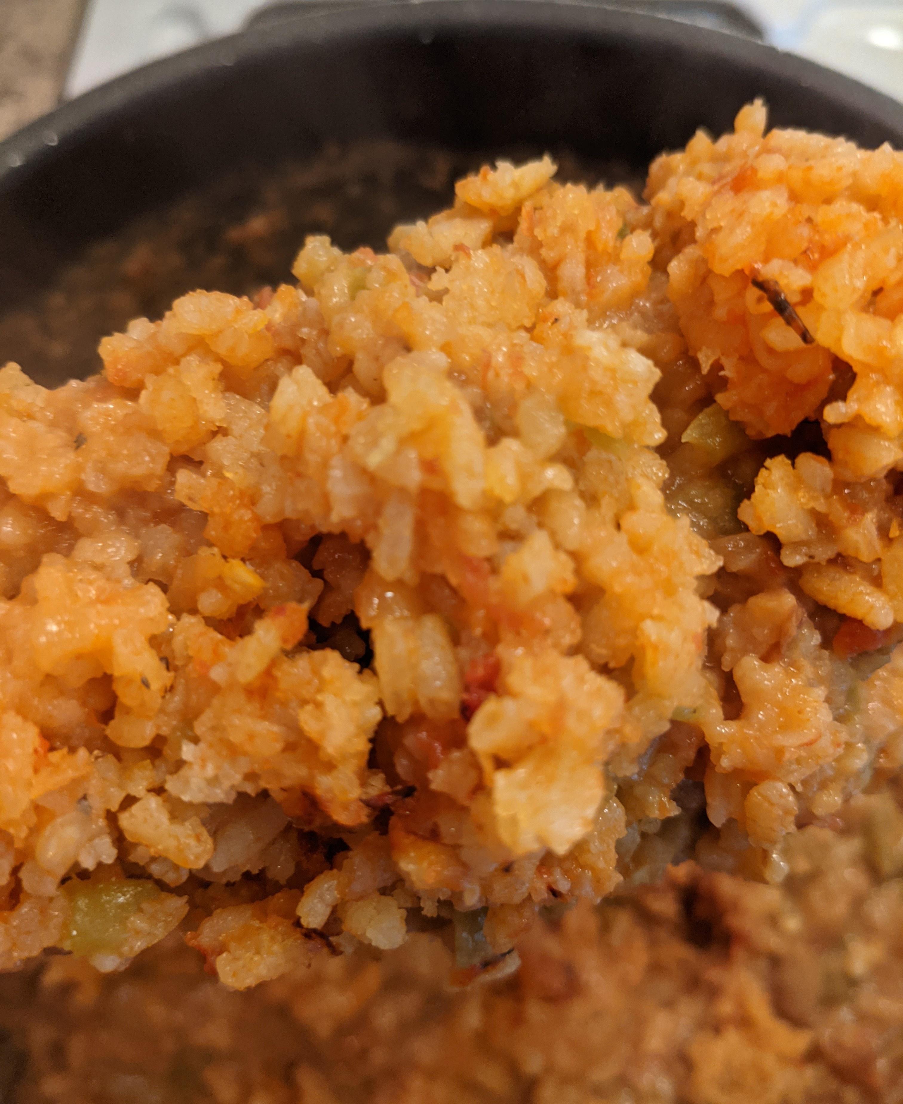 Spanish Rice, I mean Mexican Rice, I mean that stuff my wife likes to order with tacos