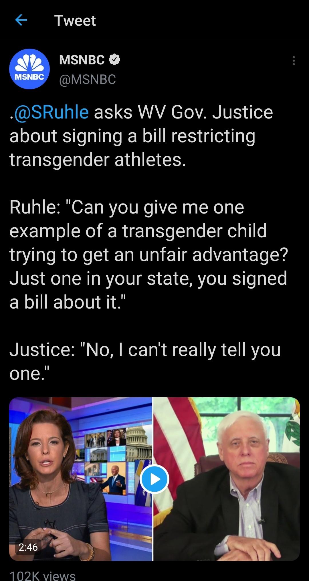 In contrast to North Carolina...