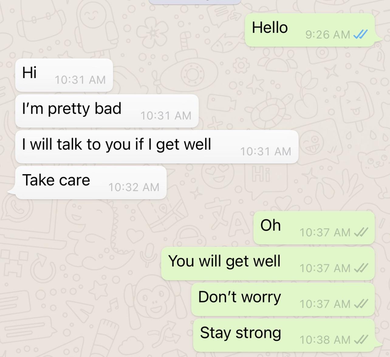 A message you don&rsquo;t want to see..