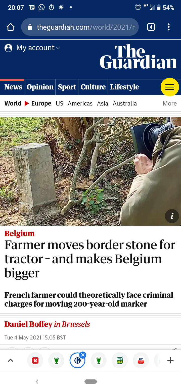Belgian land grab shocker
