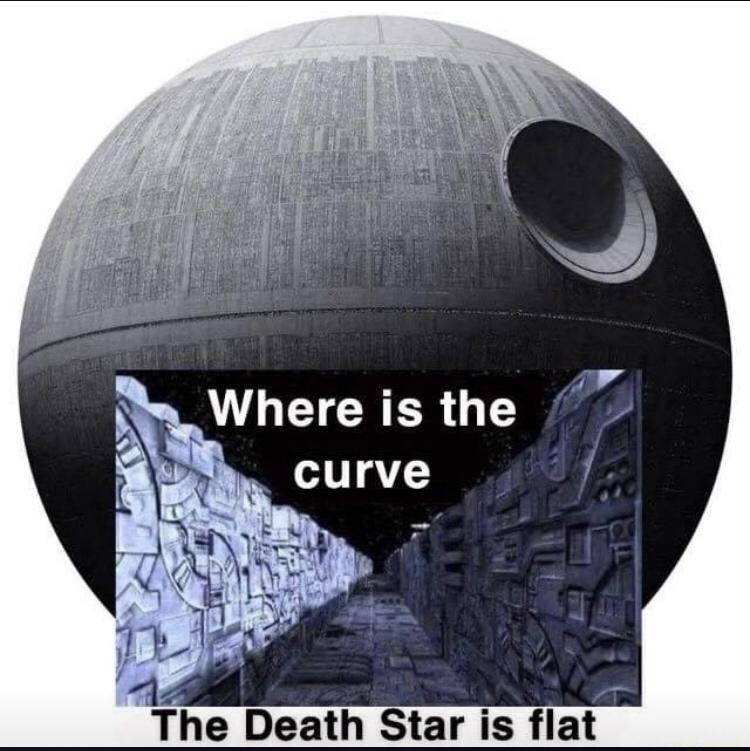 The Death Star is flat