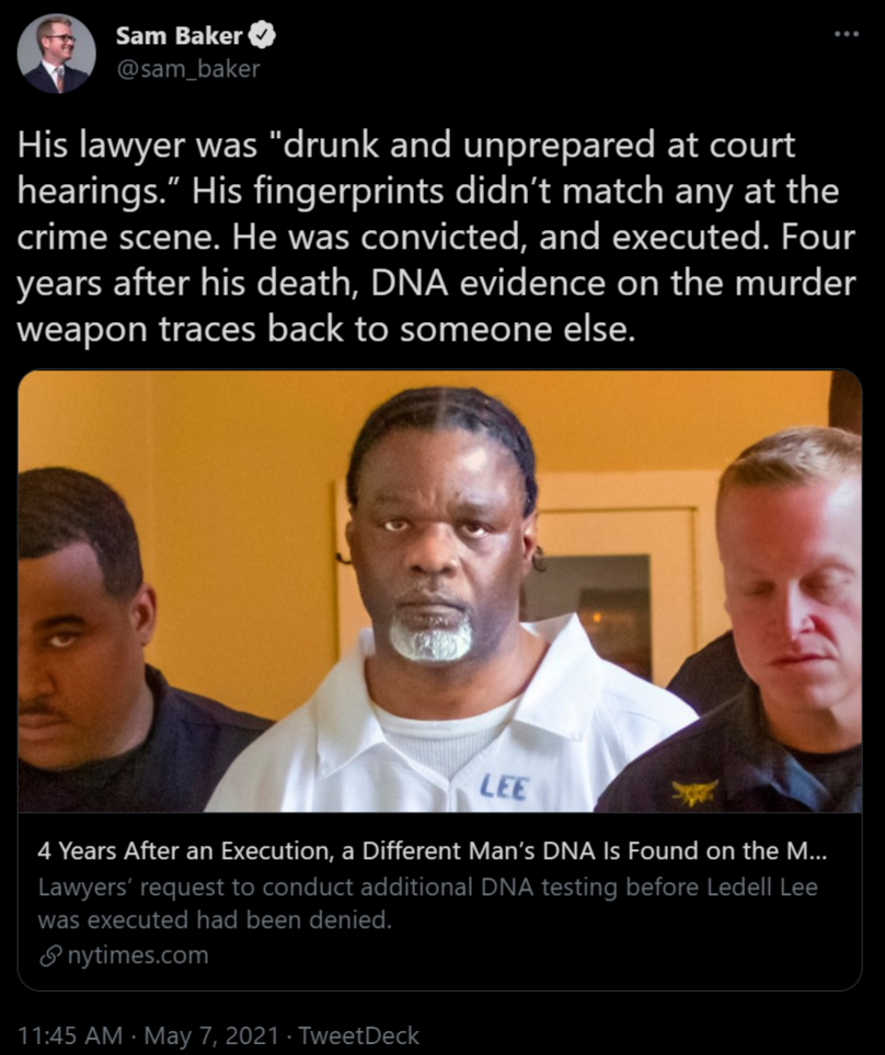 Yet another miscarriage of justice