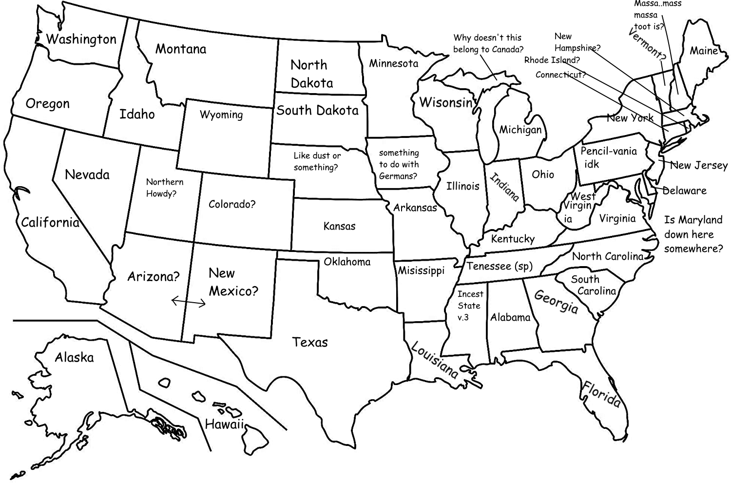 I, an Englishman, had a go at naming all the US states.&nbsp;