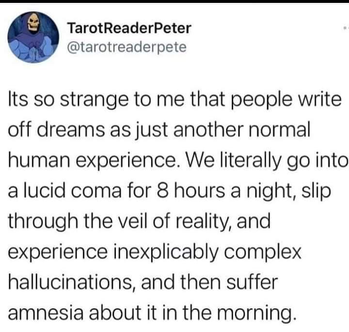 Mine are usually weird.