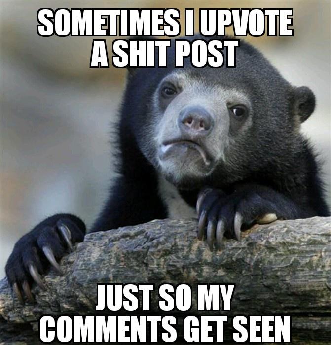 It's like spreading fertilizer for us comment farmers.