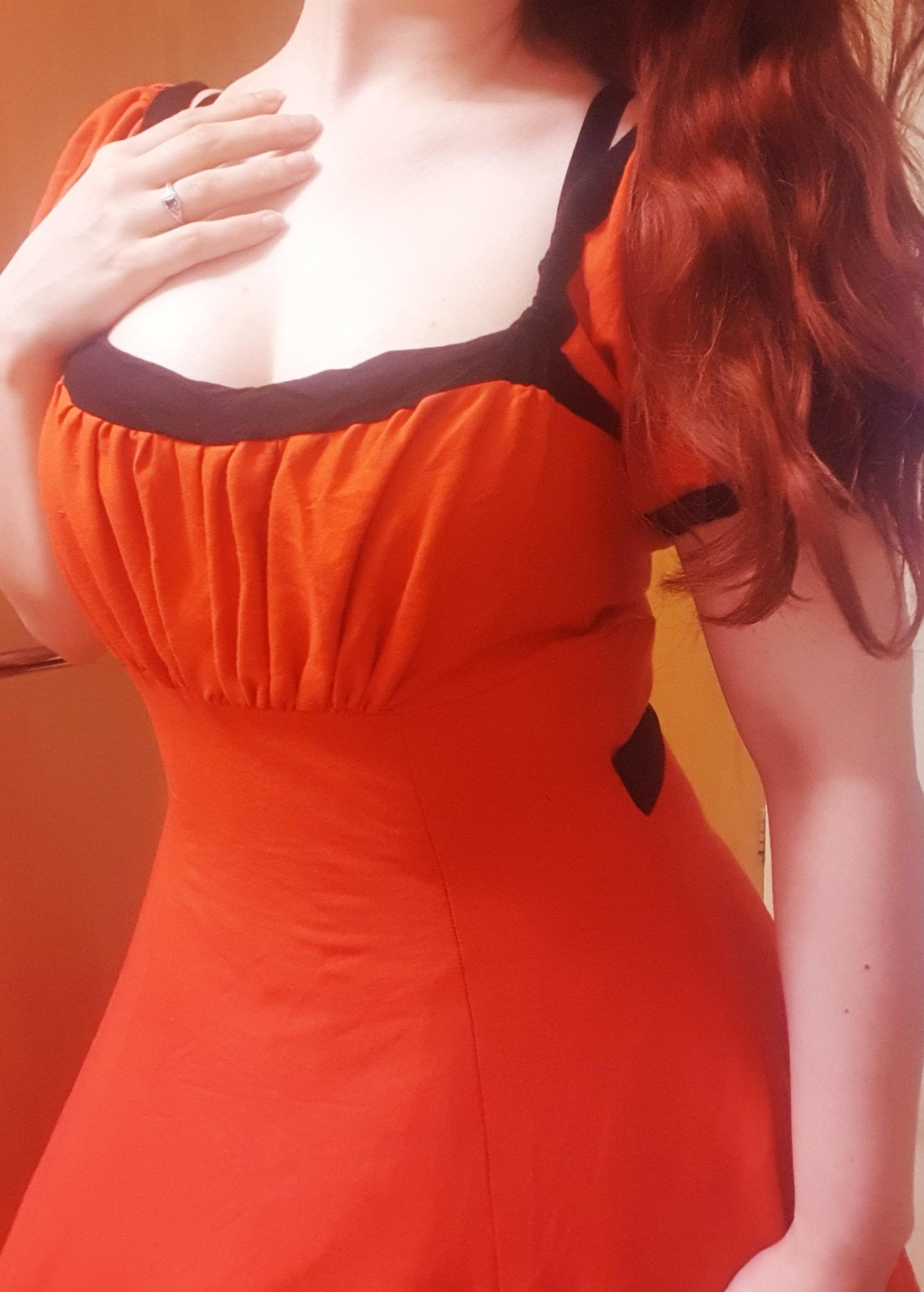 Full length bell dress