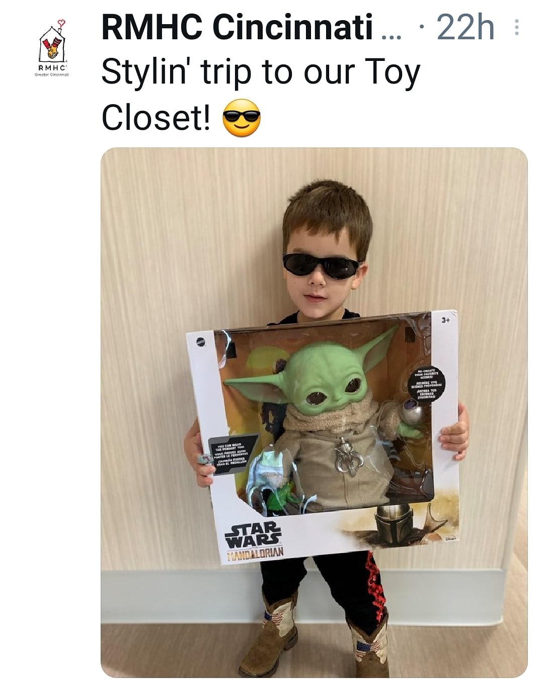 A huge THANK YOU to the Imgurians who donated to help me make this little kid's day! This is the way.