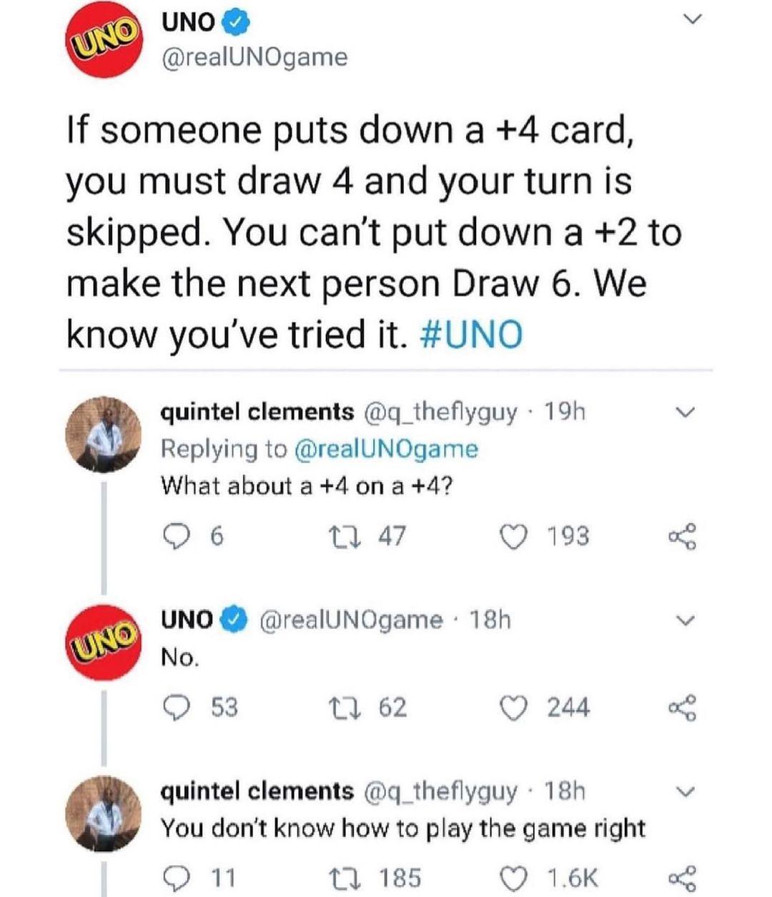 Uno does not know