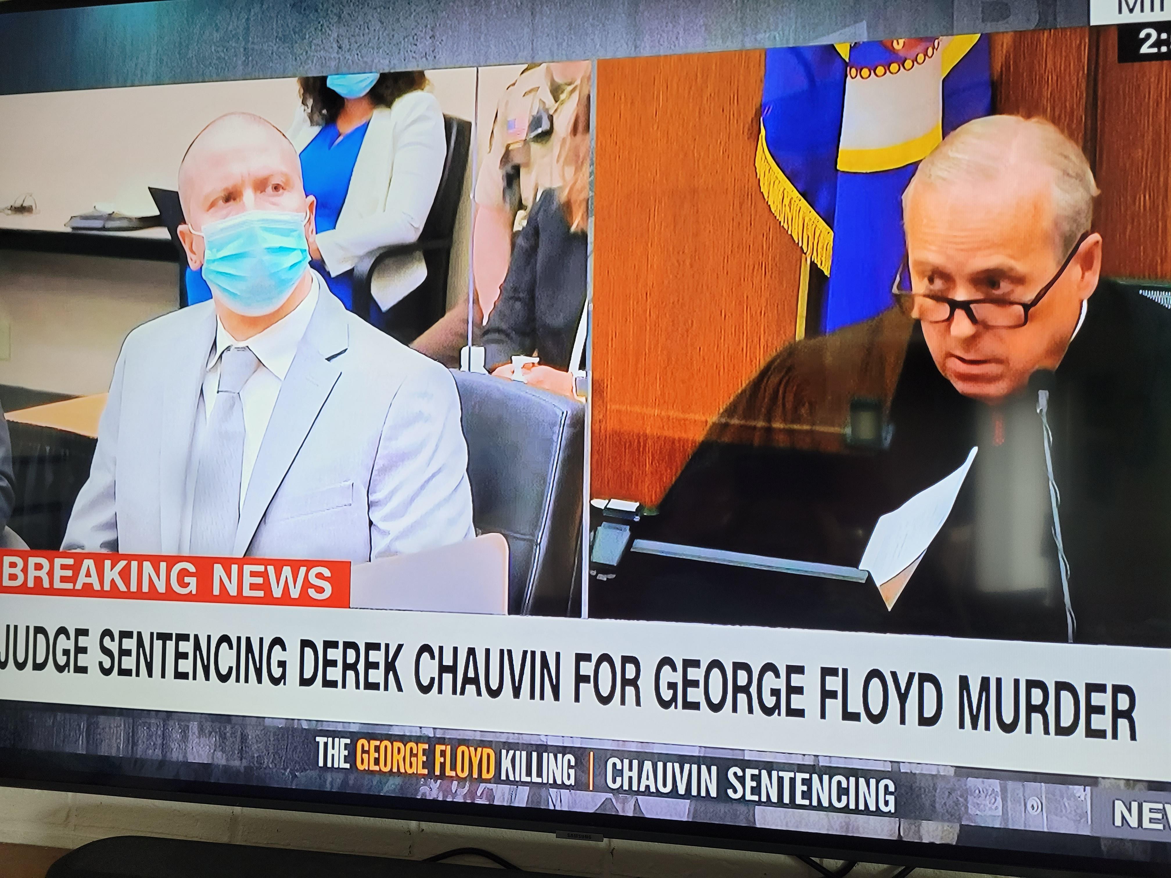 Judge gives Chauvin 270 months in prison.