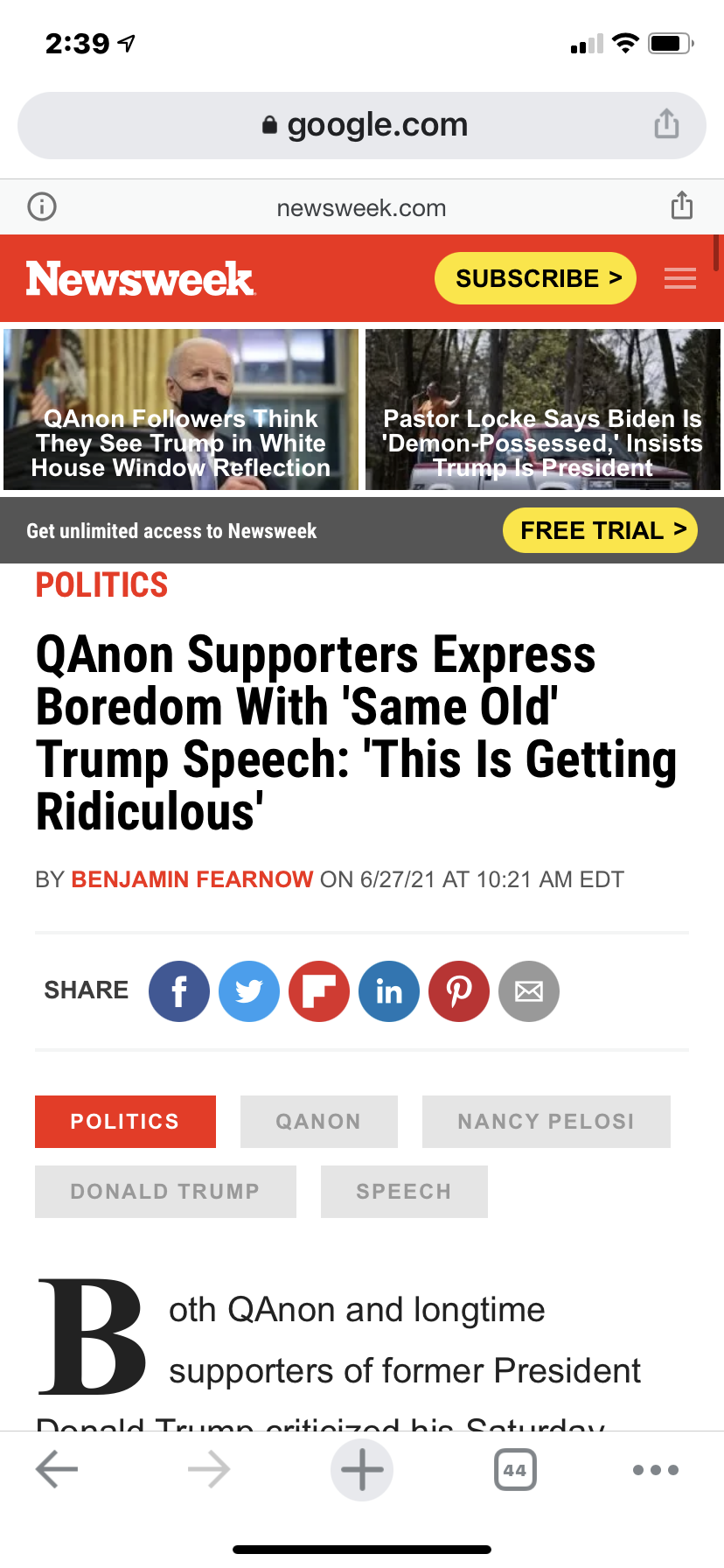 QAnon Supporters Express Boredom With 'Same Old' Trump Speech: 'This Is Getting Ridiculous'