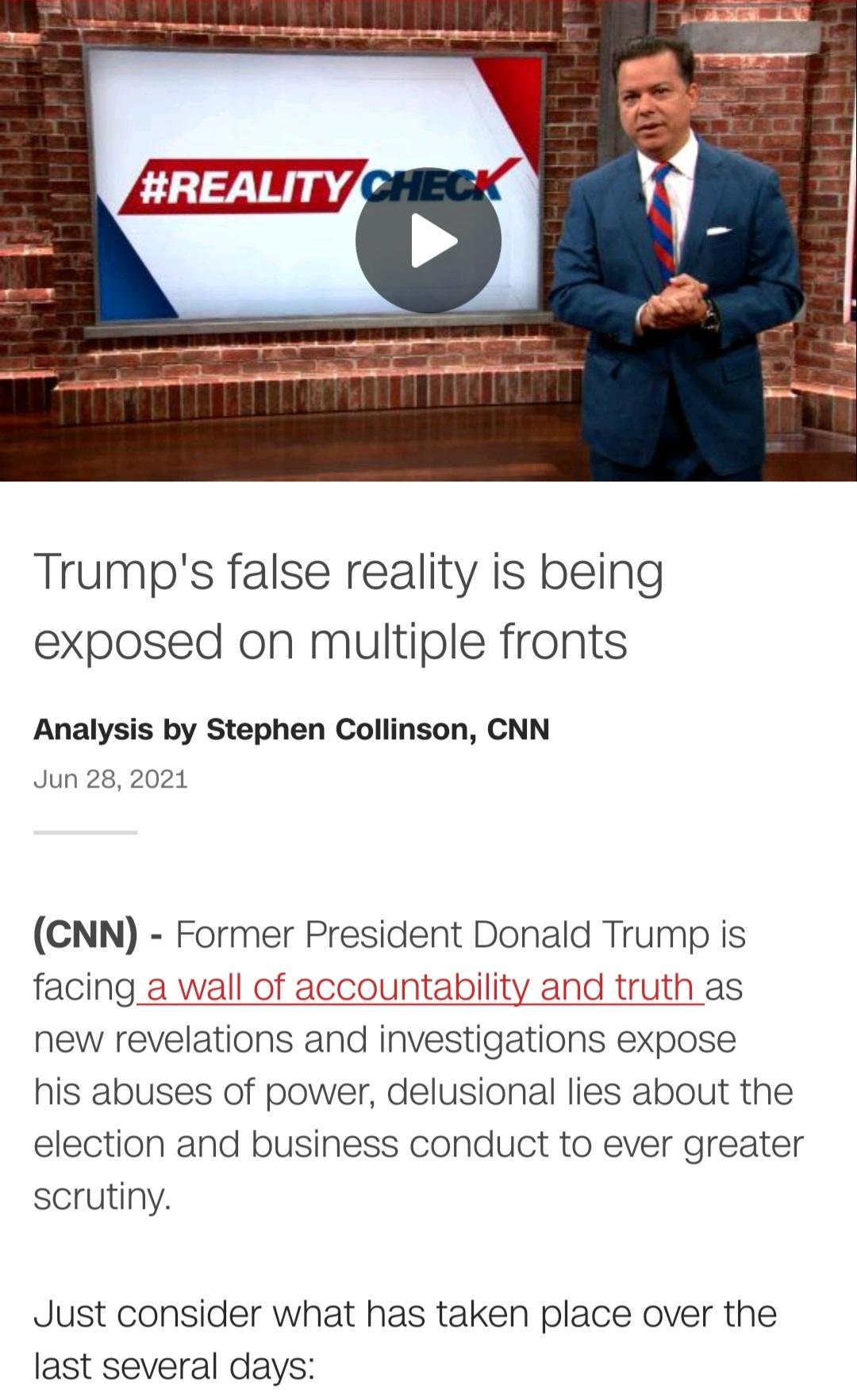 Reality Comin' in Hard